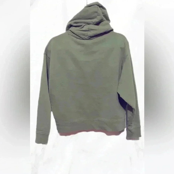 We wore  what green oversized Long sleeve casual hoodie L - Picture 4 of 6